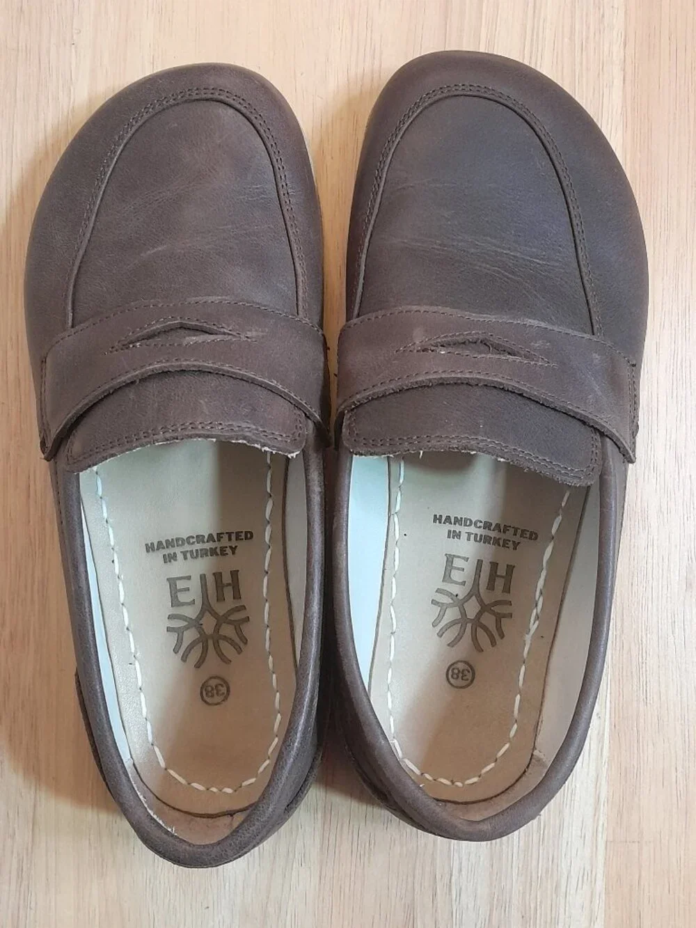 Earthing Harmony Leather Grounding Earthing Barefoot Penny Loafers EU 38
